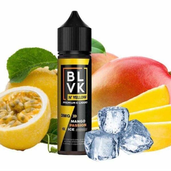 LÍQUIDO MANGO PASSION ICE - N´YELLOW PREMIUM - BLVK UNICORN