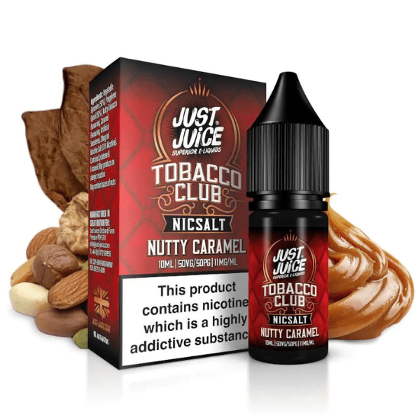 LÍQUIDO NICSALT - NUTTY TOBACCO CARAMEL - JUST JUICE