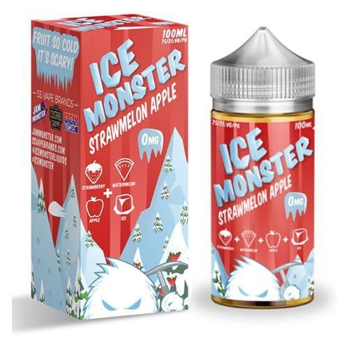 LIQUIDO ICE MONSTER STRAWMELON APPLE 100ML - JAM MONSTER