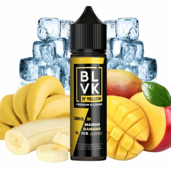 LÍQUIDO MANGO BANANA ICE - N´YELLOW PREMIUM - BLVK UNICORN