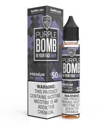 LÍQUIDO PURPLE BOMB GRAPE - SALTNIC / SALT NICOTINE - VGOD