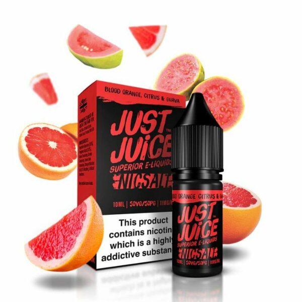 LÍQUIDO BLOOD ORANGE CITRUS & GUAVA - NICSALT - JUST JUICE