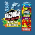 LÍQUIDO BAZOOKA SOUR STRAWS - TROPICAL THUNDER ICE - RAINBOW