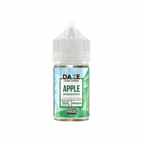 LÍQUIDO APPLE WATERMELON ICED PLUS - REDS - NICSALT - 7 DAZE