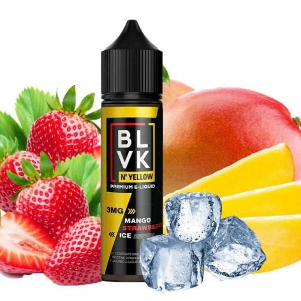 LÍQUIDO MANGO STRAWBERRY ICE - N´YELLOW PREMIUM - BLVK UNICORN