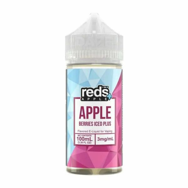 LÍQUIDO APPLE BERRIES ICED PLUS - REDS - 7 DAZE