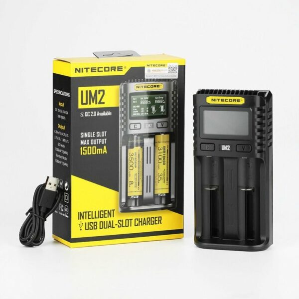 CARREGADOR UM2 LCD USB - NITECORE®