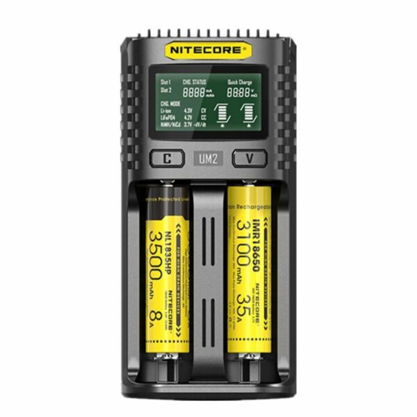 CARREGADOR DUAL UMS2 LCD - NITECORE®