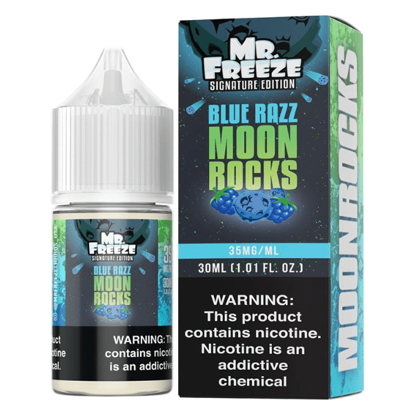 LÍQUIDO BLUE RAZZ MOON ROCKS - NICSALT - MR FREEZE