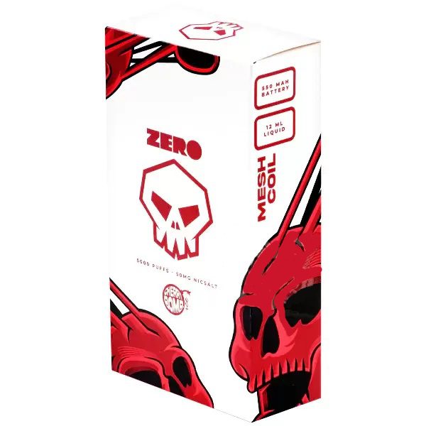 POD DESCARTÁVEL ZERO V5000 5000 PUFFS - CHERRY BOMB ICE - ZERO