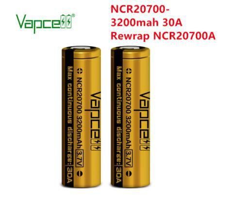 BATERIA NCR 20700 3.7V 3200MAH 30A - VAPCELL