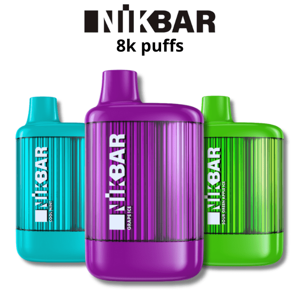 POD DESCARTÁVEL 2% CRYSTAL 8K PUFFS - NIKBAR