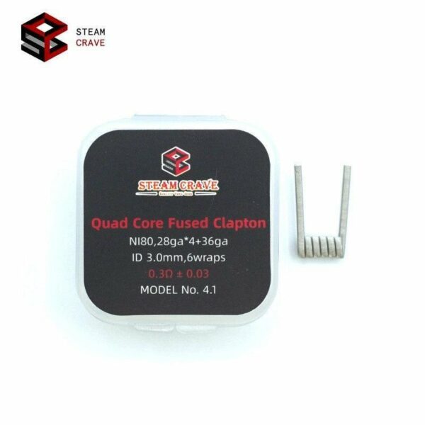 PREBUILT Ni80 QUAD CORE FUSED CLAPTON - STEAM CRAVE