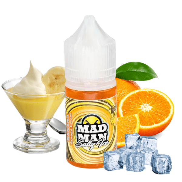 LIQUIDO BANANA ORANGE CREAM ICE - NICSALT - MAD MAN