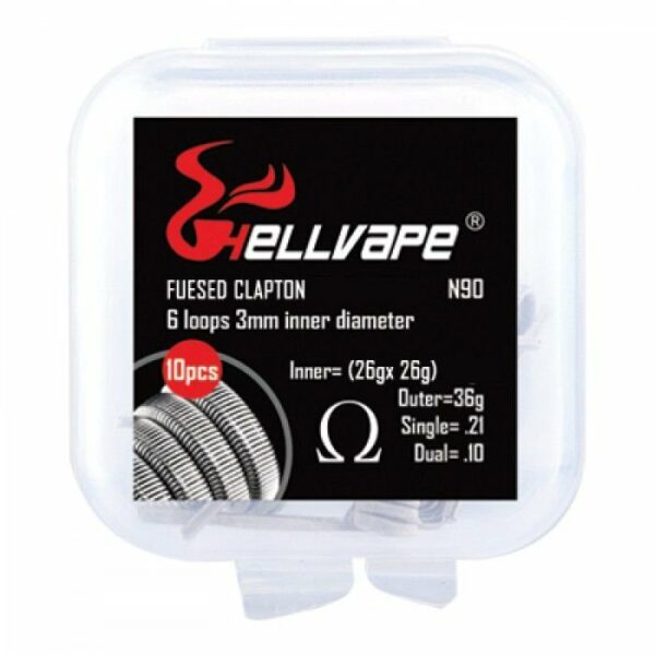 KIT DE RESISTÊNCIAS PRONTAS FUSED CLAPTON 26G - HELLVAPE