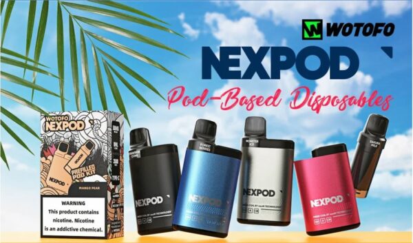 KIT WOTOFO NEXPOD 3500 PUFFS 5% 8ML 650MAH - WOTOFO