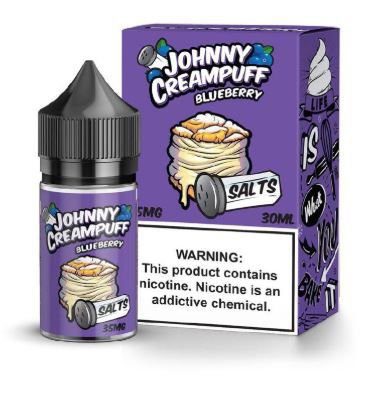 LÍQUIDO BLUEBERRY SALTS - JOHNNY CREAMPUFF