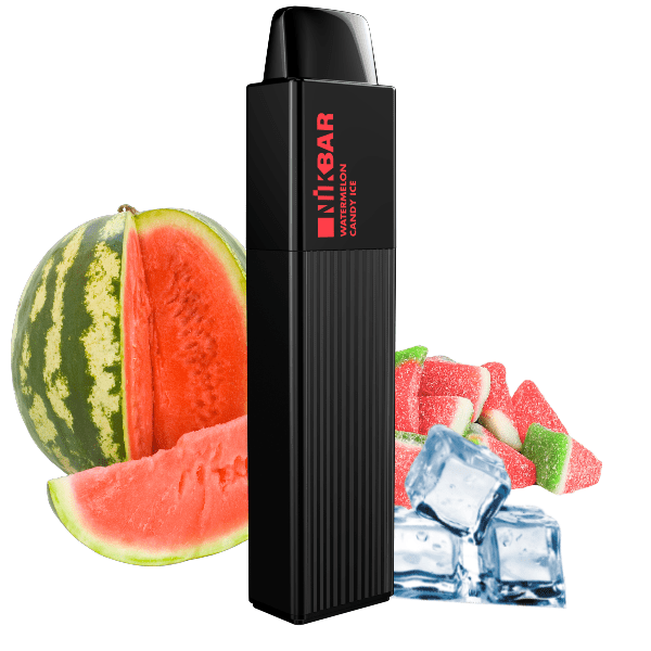 POD DESCARTÁVEL 5% 2500 PUFFS - WATERMELON CANDY ICE- NIKBAR