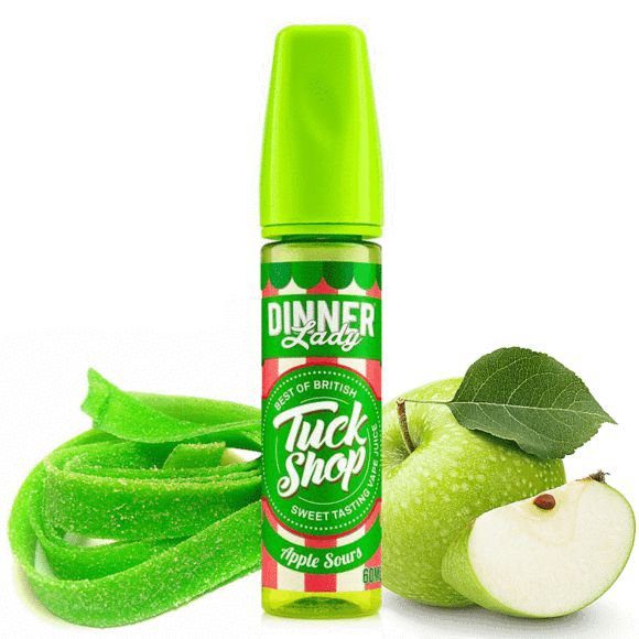 LÍQUIDO APPLE SOURS - TUCK SHOP - DINNER LADY