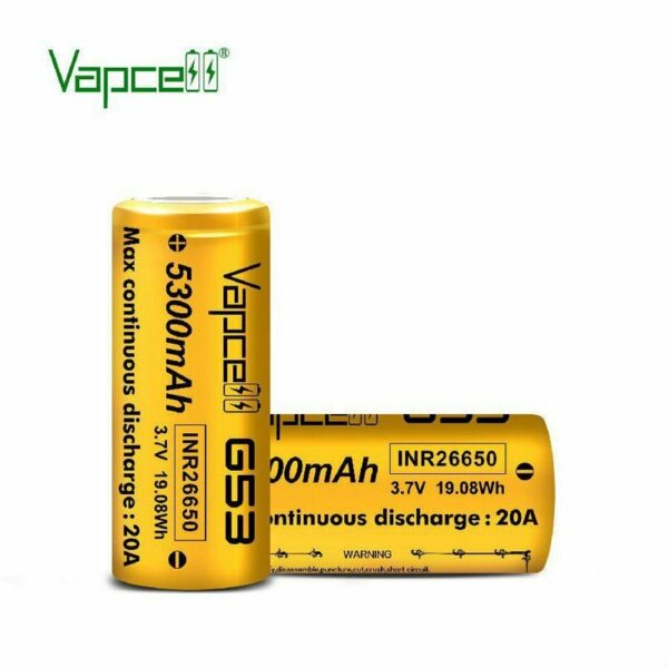 BATERIA G53 26650 INR 3.7V 5300MAH 20A - VAPCELL