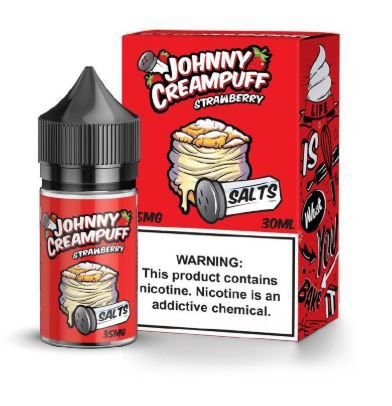 LÍQUIDO STRAWBERRY SALTS - JOHNNY CREAMPUFF