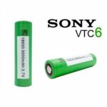 BATERIA 18650 LI-ION US SONY VTC6 3.6V 3000MAH HIGH DRAIN 10C 30A FLAT TOP - UNITÁRIO