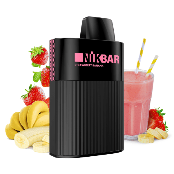 POD DESCARTÁVEL 6000 PUFFS – STRAWBERRY BANANA – NIKBAR