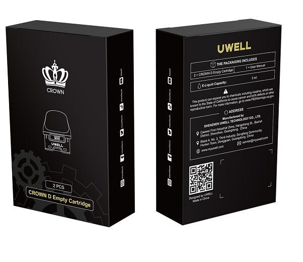 POD REPOSIÇÃO P/ CROWN D S/ COIL 3ML – UWELL