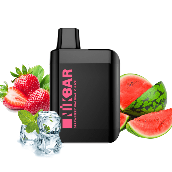 pod descartavel 4000 puffs nikbar strawberry watermelon ice