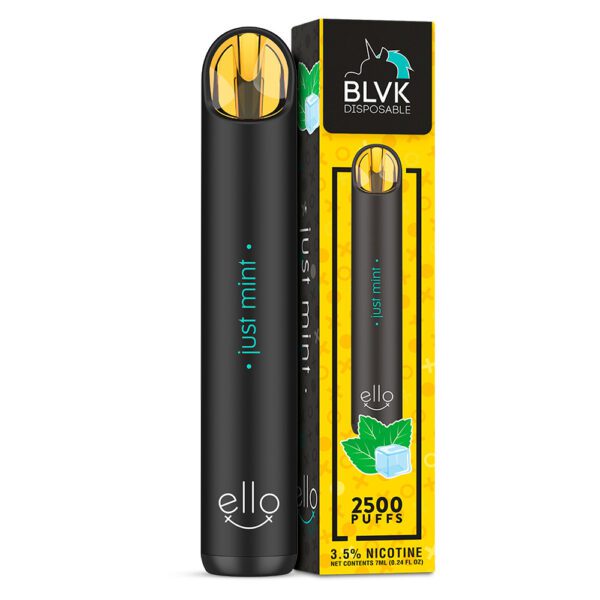 POD DESCARTÁVEL ELLO 2500 PUFFS – JUST MINT – 35/50MG – BLVK UNICORN