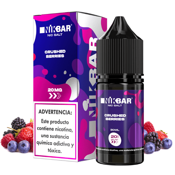 LÍQUIDO NICSALT – CRUSHED BERRIES – NIKBAR