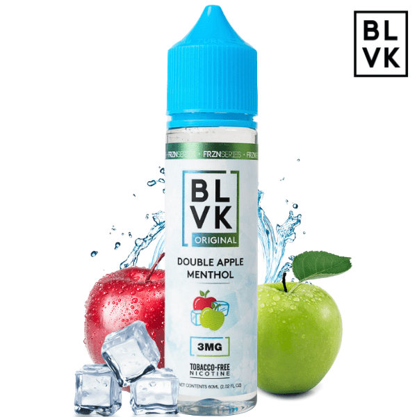 LÍQUIDO FREEBASE - DOUBLE APPLE MENTHOL - BLVK