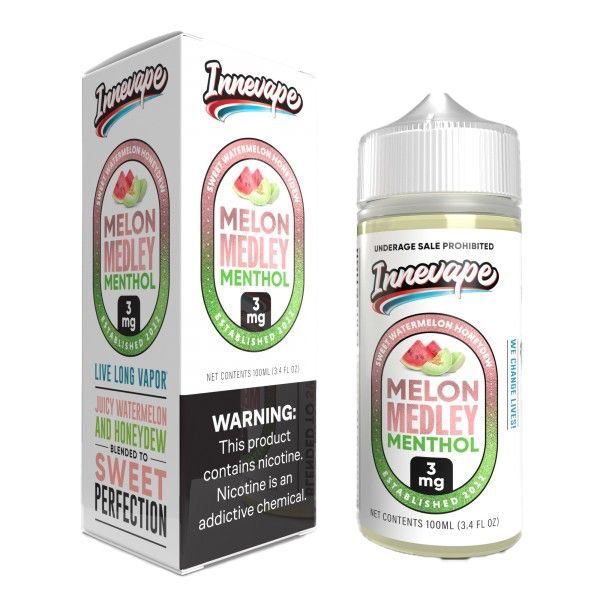 LÍQUIDO MELON MEDLEY MENTHOL - FREEBASE - INNEVAPE